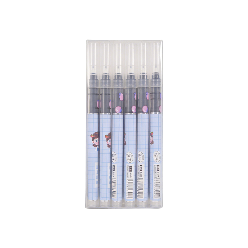 卡通直液式走珠笔买一盒送三盒