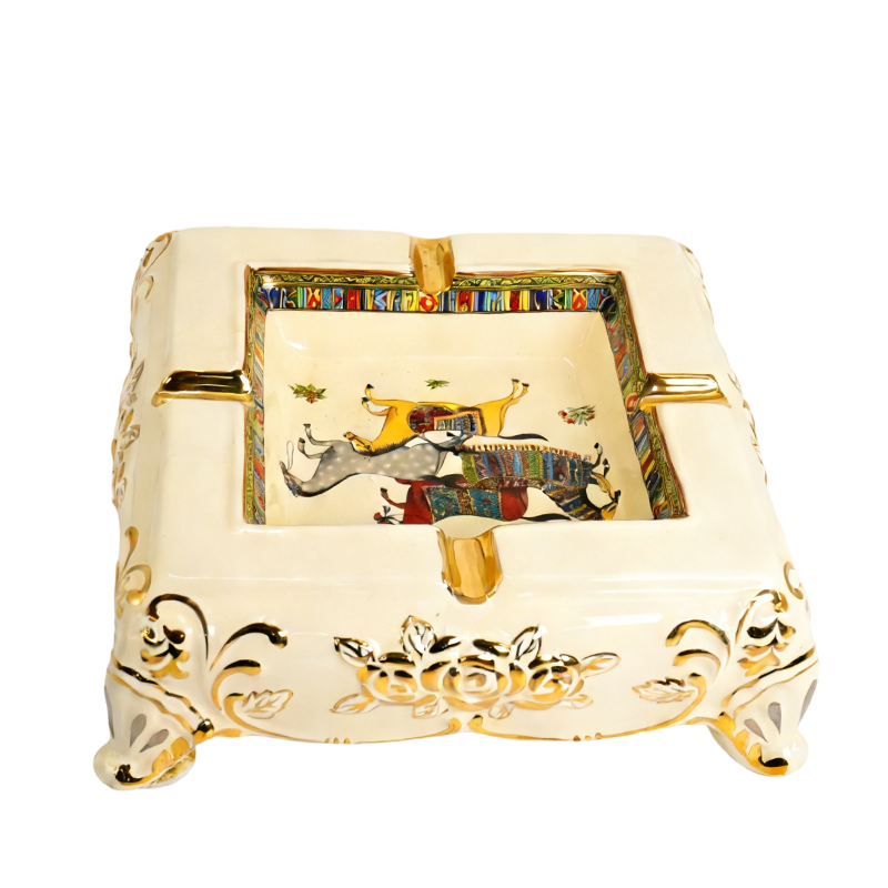 轻奢陶瓷烟灰缸