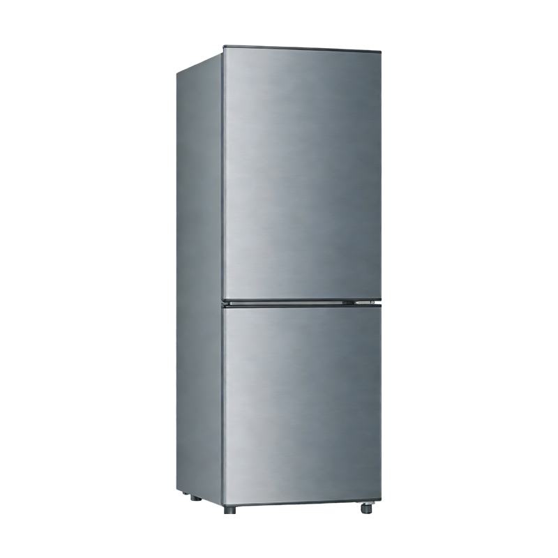 179L 不锈钢双门冰箱 节能静音家用租房冷藏冷冻保鲜冰箱