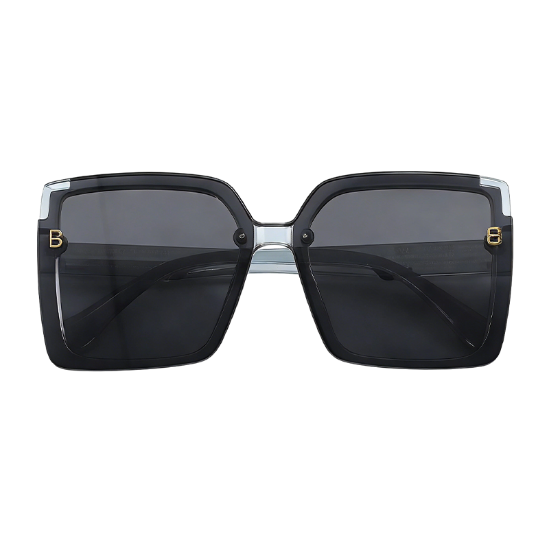 复古红框日夜两用驾驶墨镜 偏光防眩光大框太阳镜