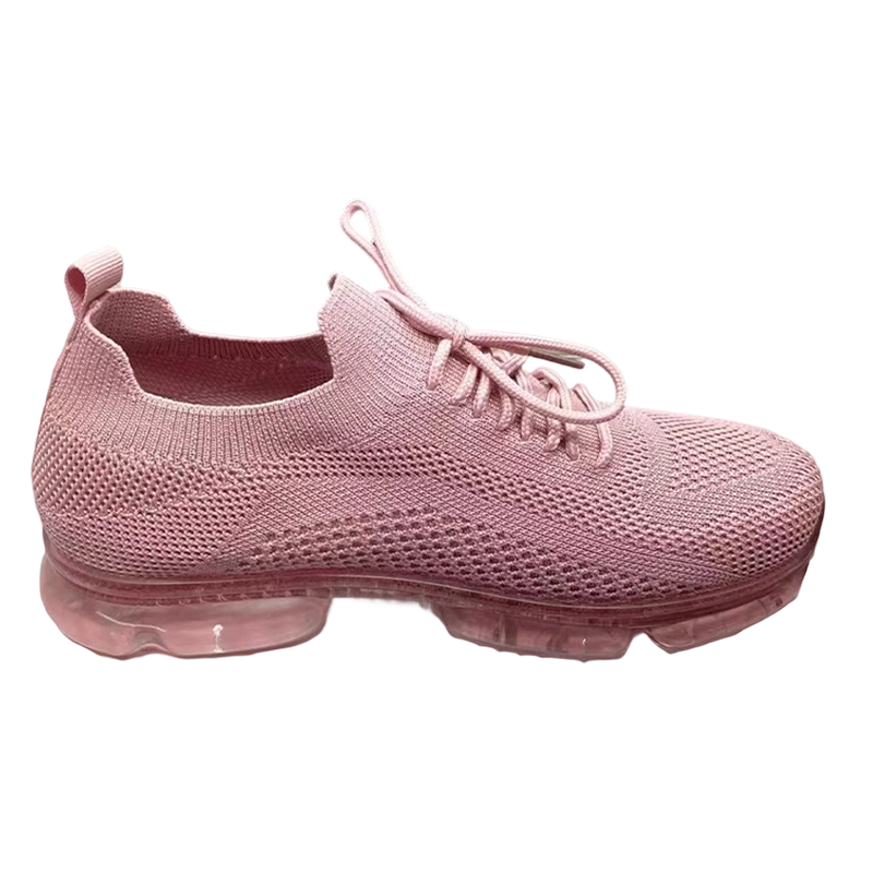 轻便软弹透气休闲运动厚底女士网面运动鞋