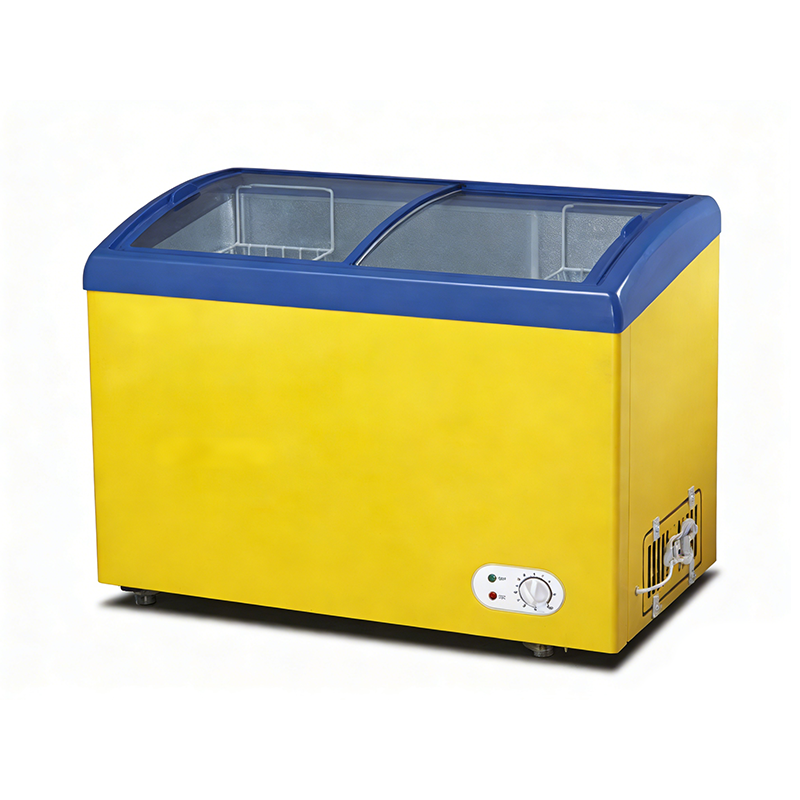 商铺专用 268L 冷柜 冷藏冷冻一键切换 大容量透明展示