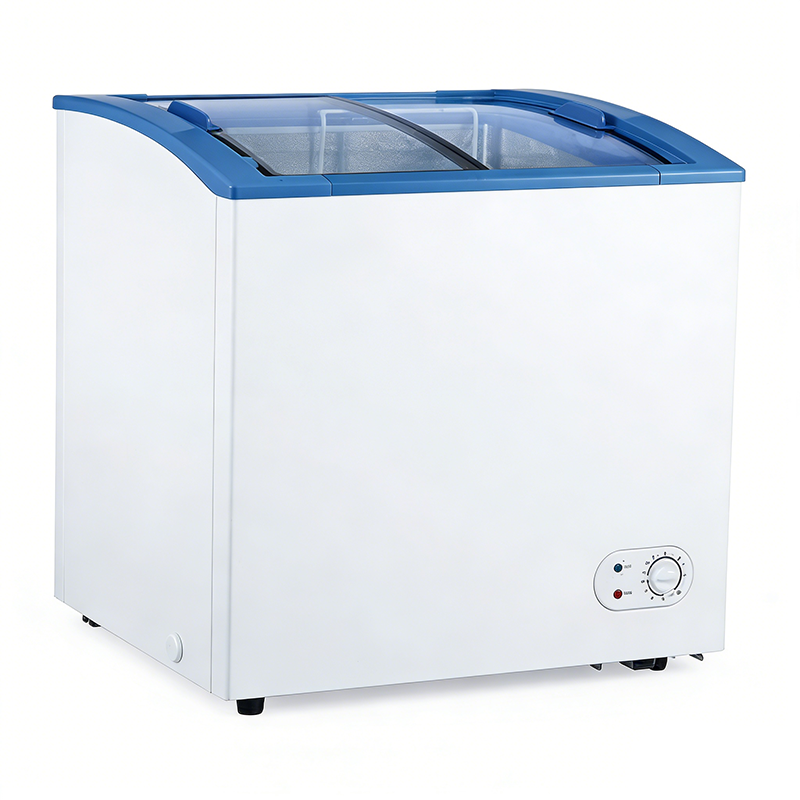 便利店专属 155L 冷柜 弧形玻璃门 冰淇淋饮料展示柜