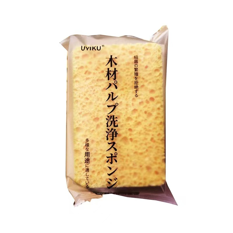 双色清洁海绵擦 厨房洗碗刷锅海绵 多功能去污百洁布四个装