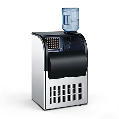 85kg Commercial Ice Maker Automatic Large Capacity Ice Machine with Water Bottle Dispenser