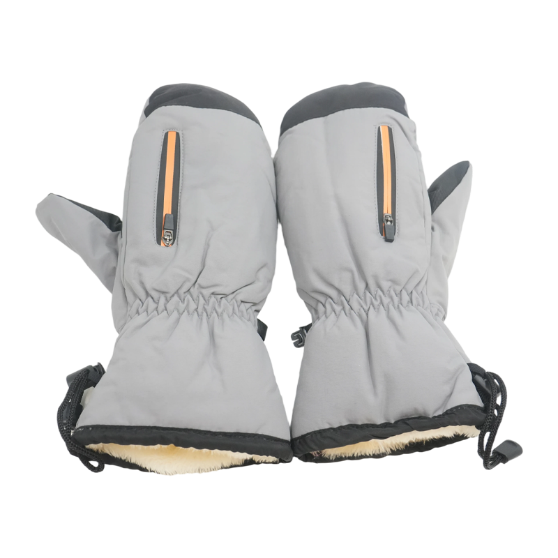 连指加绒防寒手套