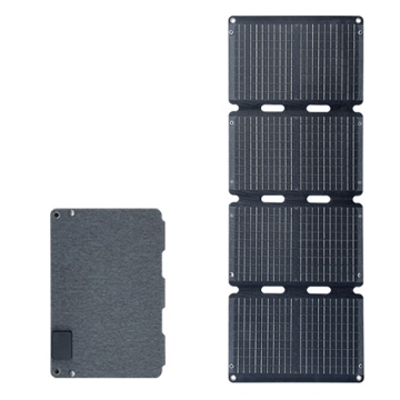 Foldable solar panel with USB output,  charger for camping, mobile phones and tablets, Power Bank B