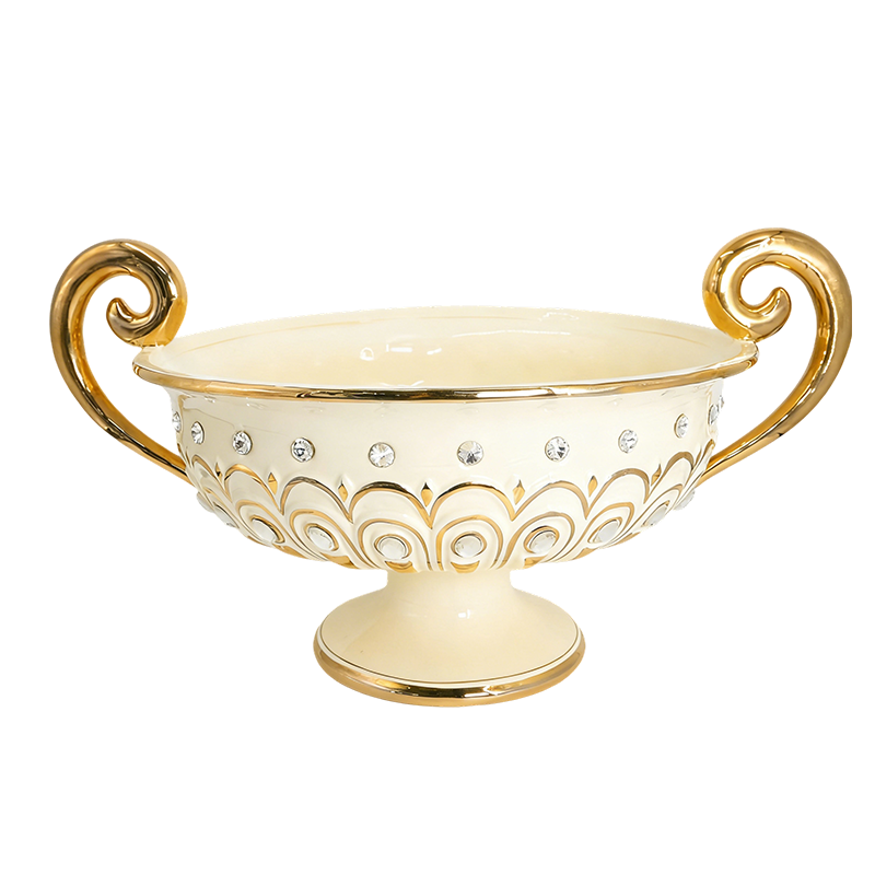 欧式复古陶瓷果盘