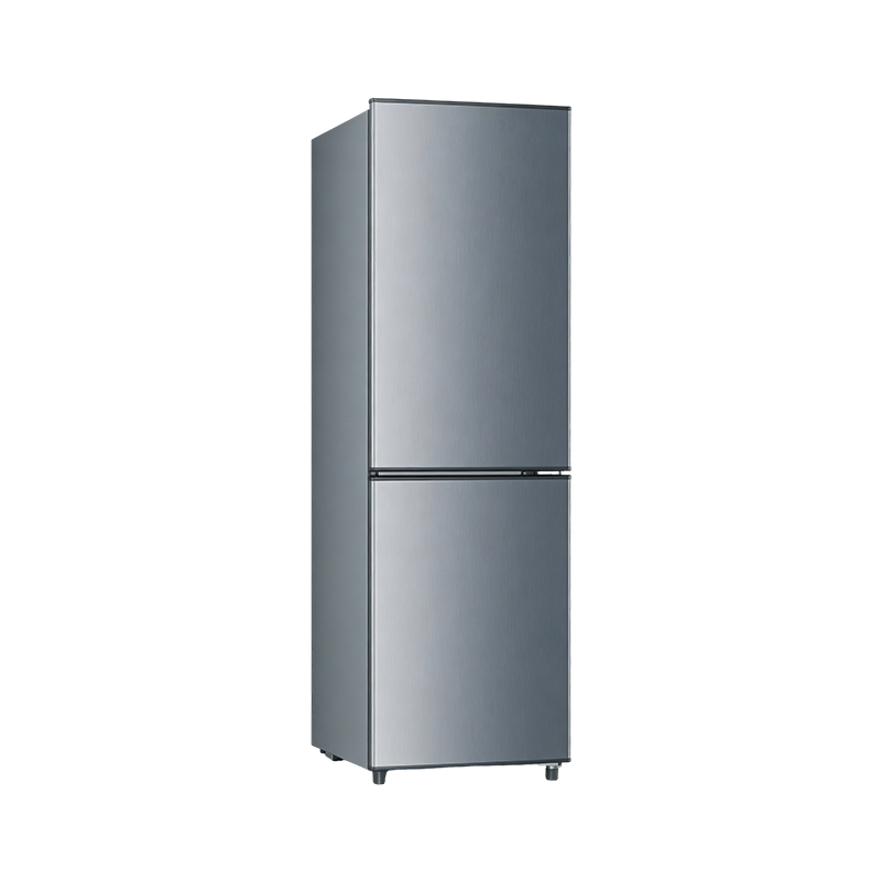 140L 不锈钢双门冰箱 节能静音家用租房冷藏冷冻冰箱