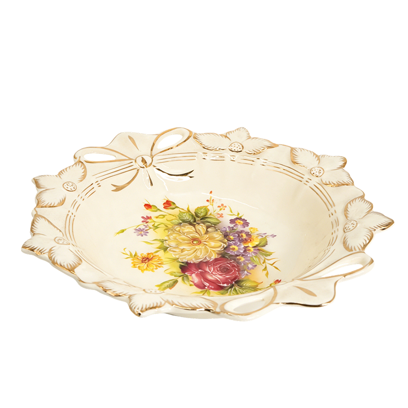 欧式复古陶瓷果盘