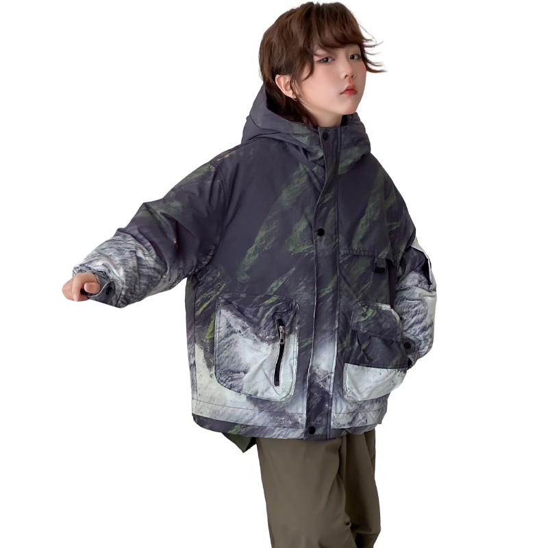 新款时尚潮流中大童帅气男童外套·