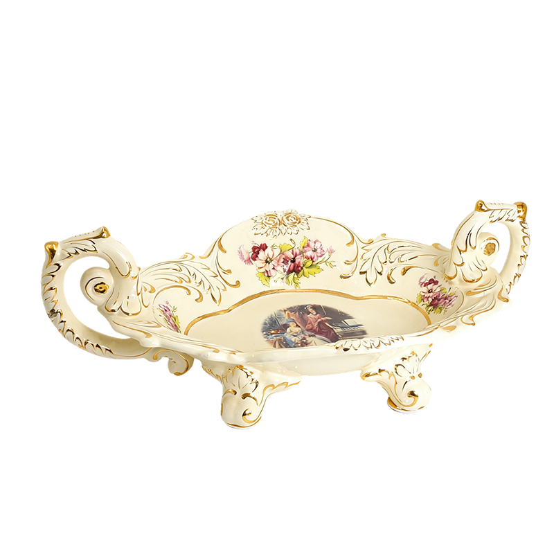 欧式复古陶瓷果盘