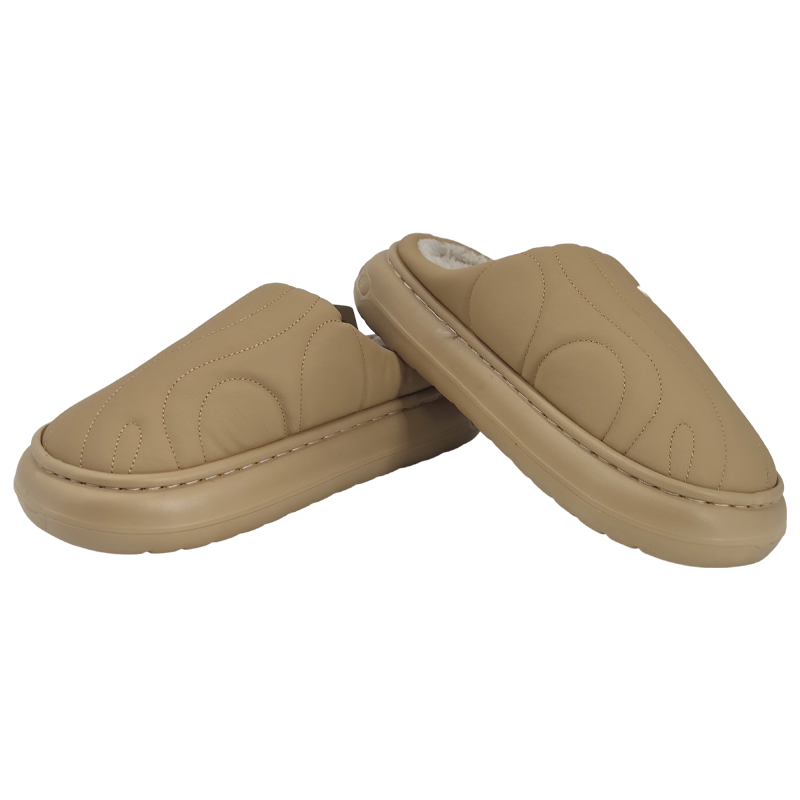 棉拖鞋，防滑简约保暖拖鞋