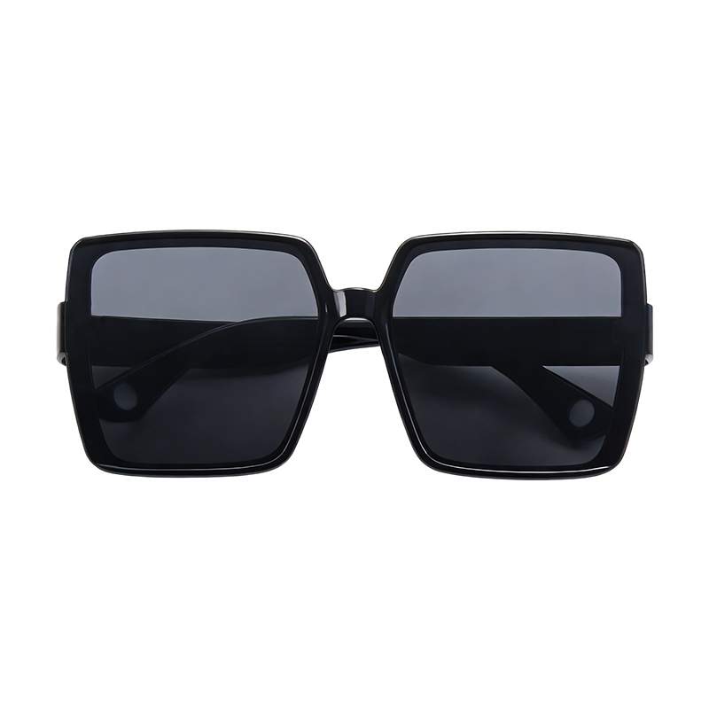 大框偏光套镜 紫粉渐变日夜两用驾驶墨镜