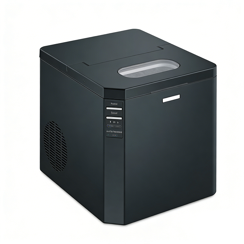 2.8L 黑色全自动制冰机 家用小型商用快速冰块制作机