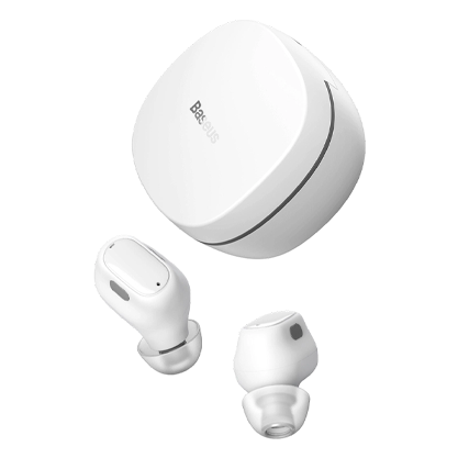 Baseus Wireless Earphones with Microphone, White