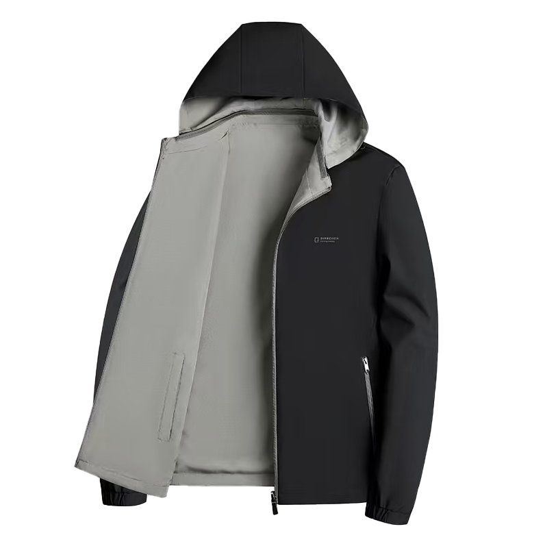 男士连帽夹克春秋外套宽松休闲男装上衣