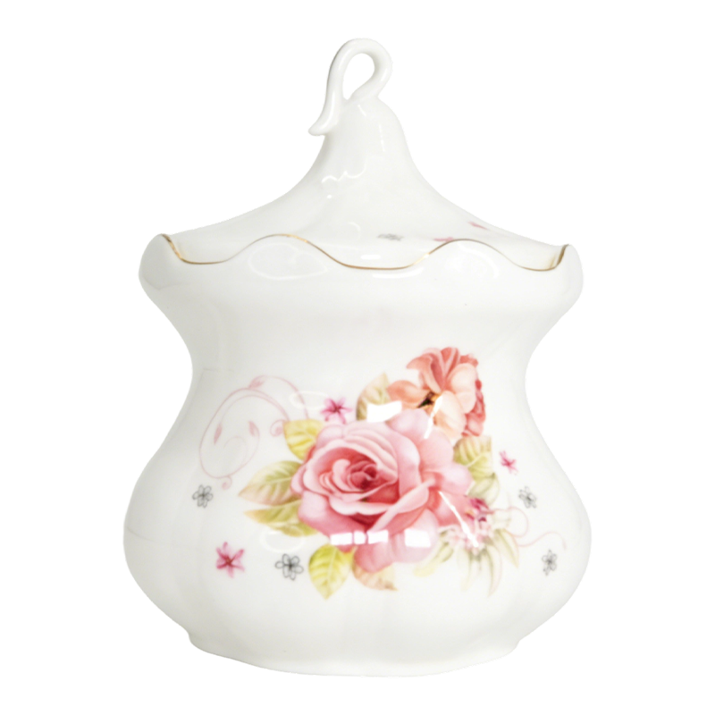 带盖陶瓷调味罐