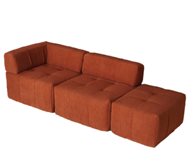 雪尼尔沙发，32密高密度海绵独立弹簧支撑