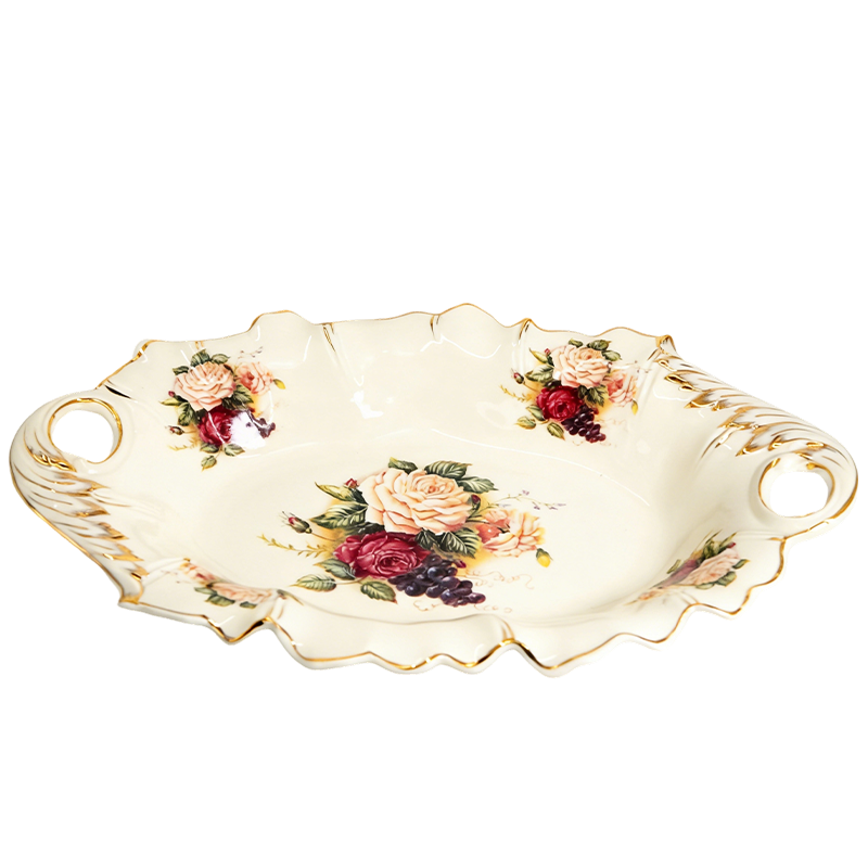 欧式复古陶瓷果盘