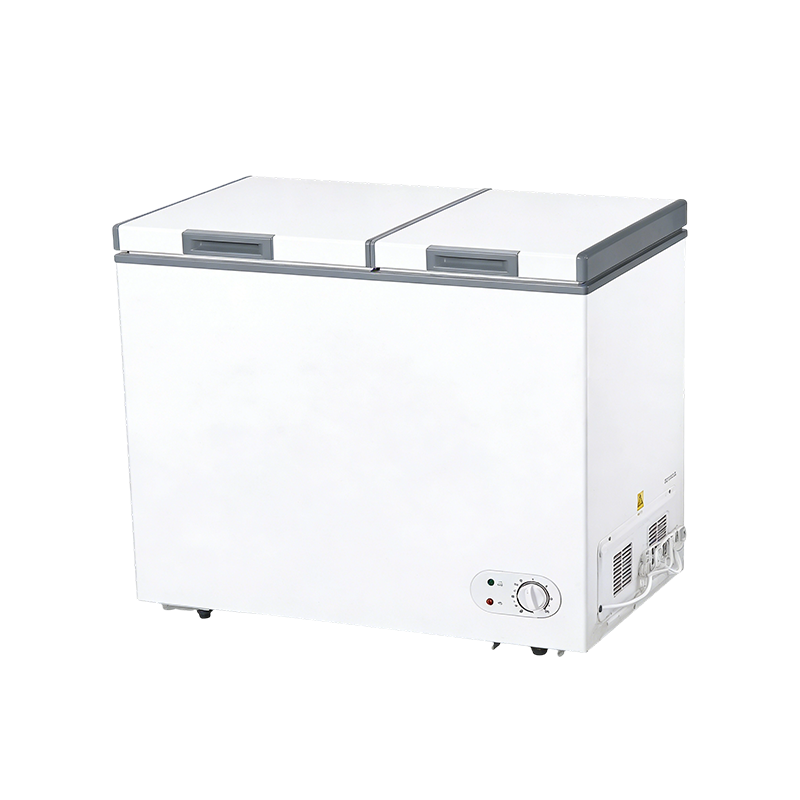 252L 双温双门冷柜 家用大容量冷藏冷冻卧式冰柜