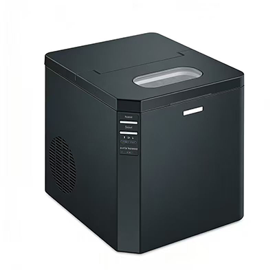 2.8L Black Fully Automatic Ice Maker Home & Small Commercial Use Rapid Ice Cube Production